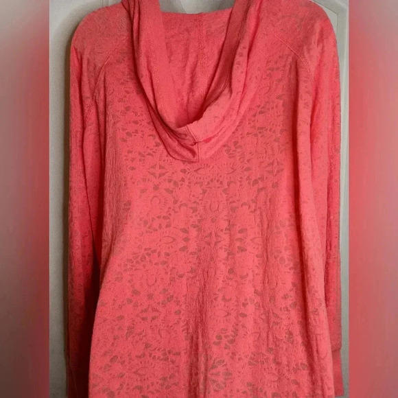 2/$30 Coral Long-Sleeve V-Neck Bold intricate NORTHCREST hoodie(#828) - Picture 7 of 9